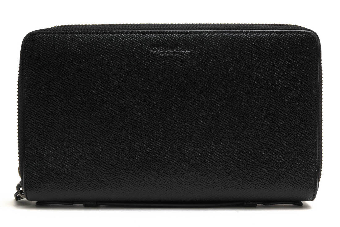 COACH F59114 Double Zip Travel Organizer In Crossgrain Leather