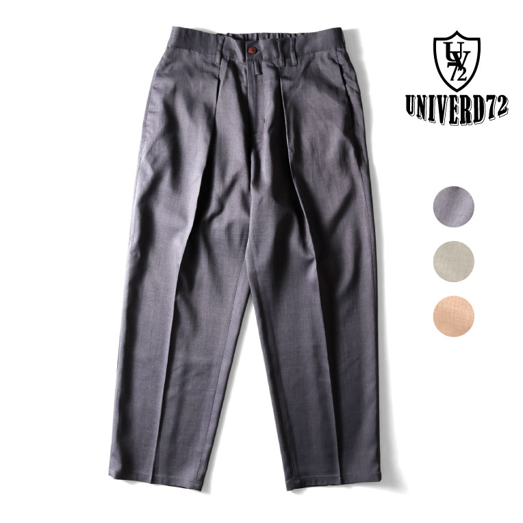 UNIVERD72 / ユニバード72 10172 WIDE PANTS / ワイドパンツ -全3色