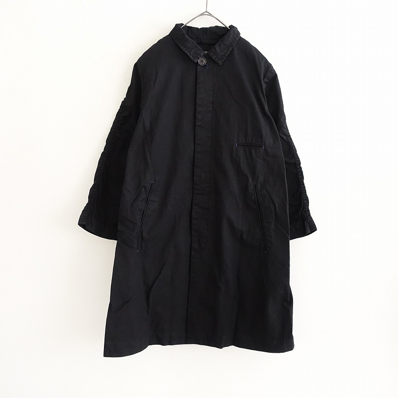 染】ホームスパン homspun コットンステンカラーコート S (jk34-2503