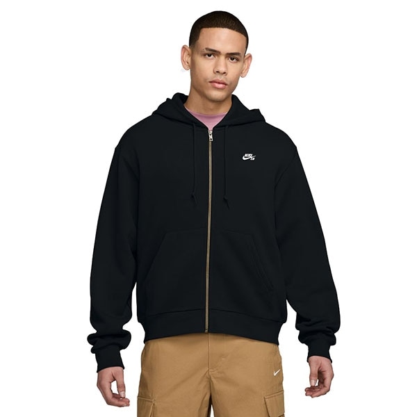 NIKE SB】ESSENTIAL FLEECE FULL ZIP HOODIE カラー：black/white