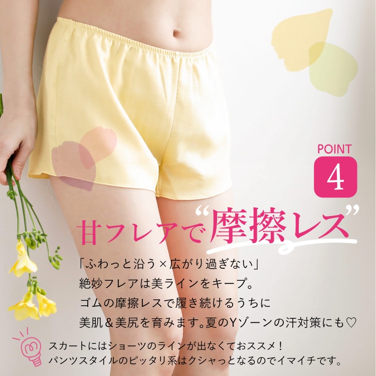 ダブルガーゼめぐリラふんティ 1分丈[ 女性用 ショーツ / コットン100