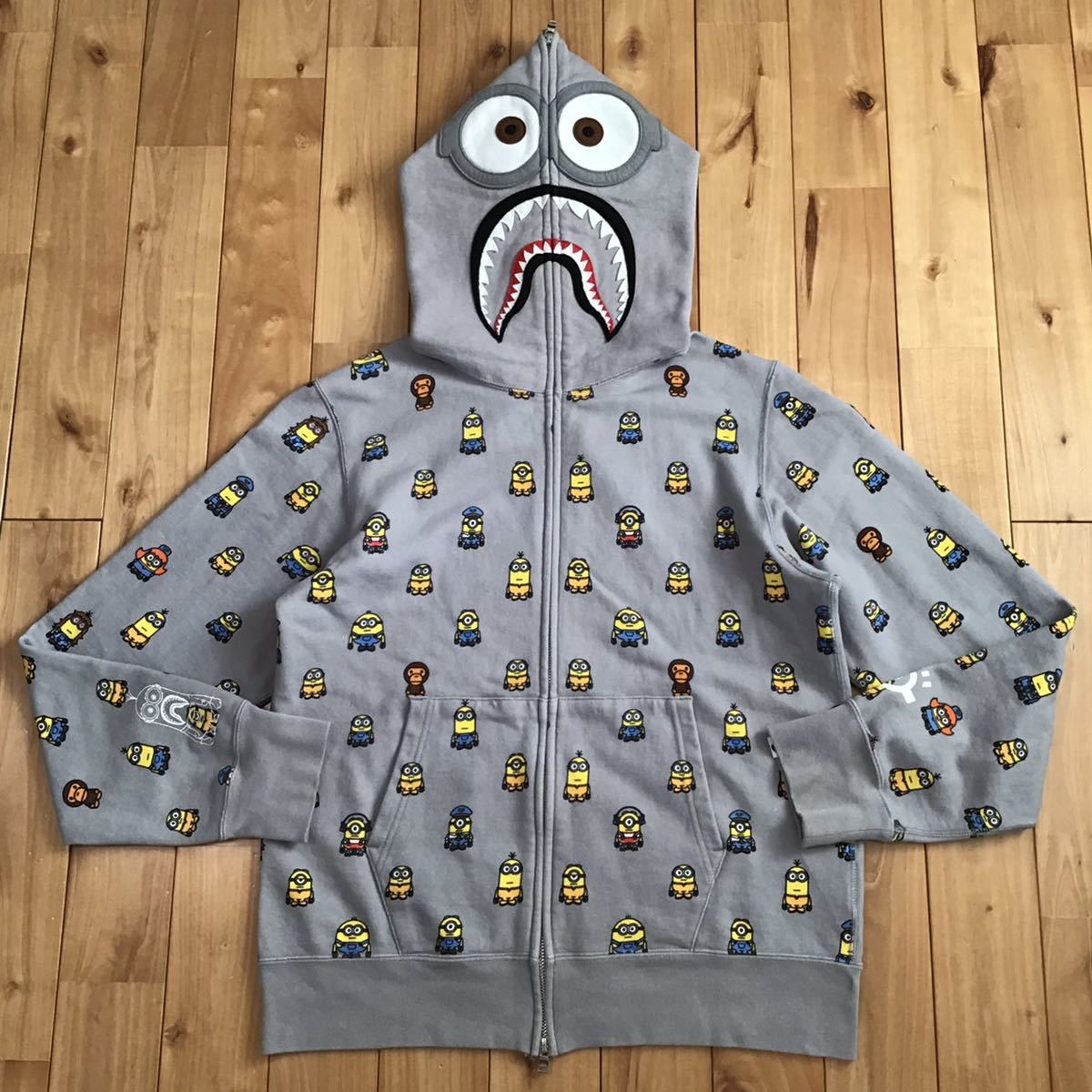 a bathing ape エイプ シャーク 迷彩 カモフラ パーカー アウター BAPE