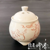 香器『香炉【京華釉・紫(きょうかゆう)-MURASAKI-】紙箱入[京焼