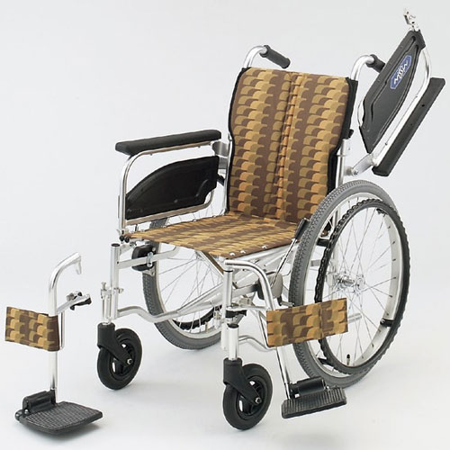 低床型 多機能 自走用車いす NA-406W （前座高40cm・足台スイング