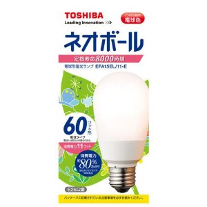 EFA15EL/11-E || 東芝(TOSHIBA) || A15形(一般電球60Wタイプ) || 電球