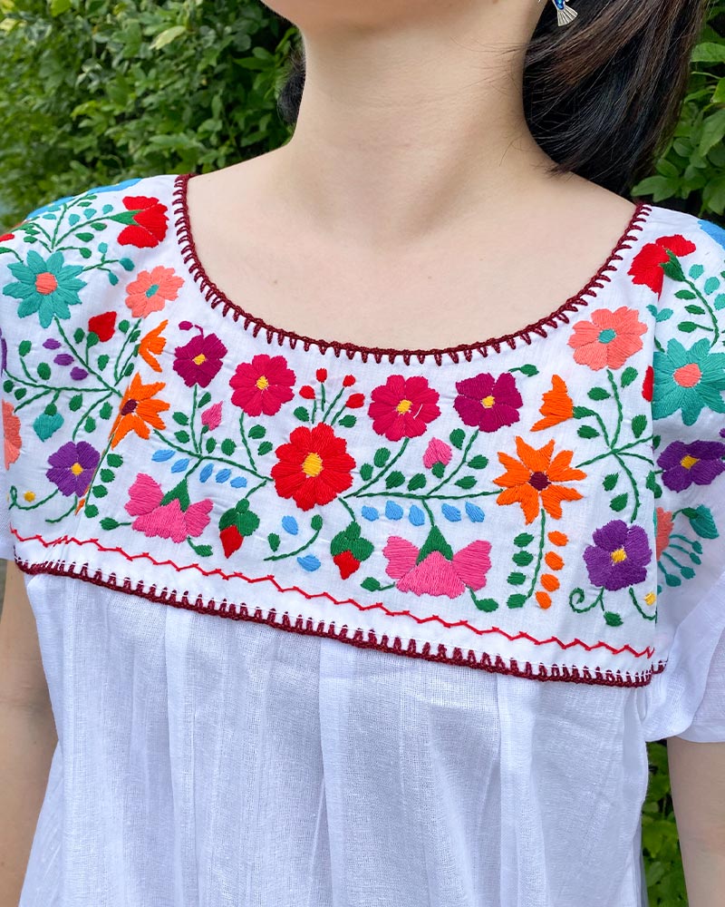 tesoro / メキシコ刺繍ブラウス / ホワイト｜テソロ(tesoro)公式通販