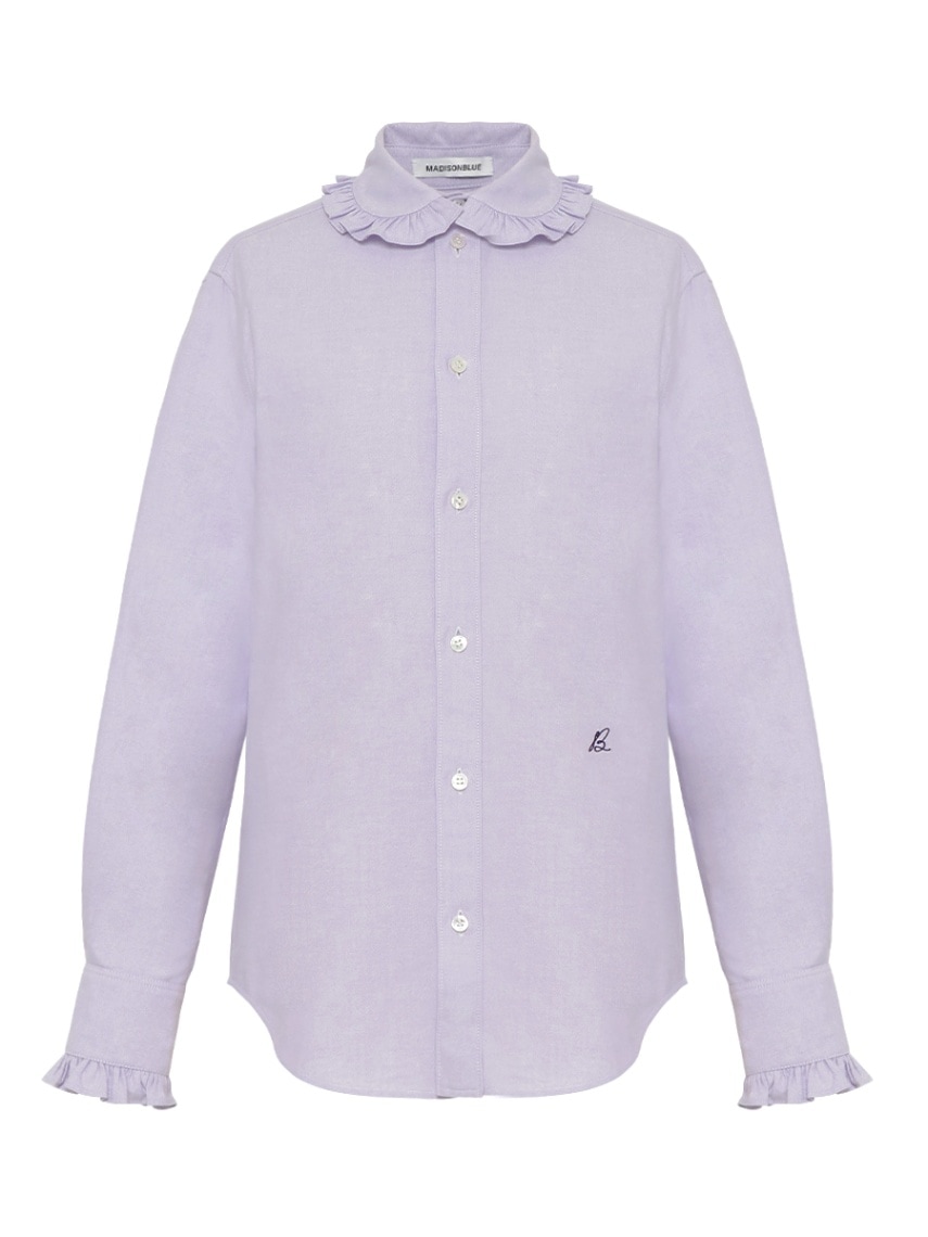 ROUND COLLAR FRILL SH OX | SHIRT/BLOUSE | MADISONBLUE