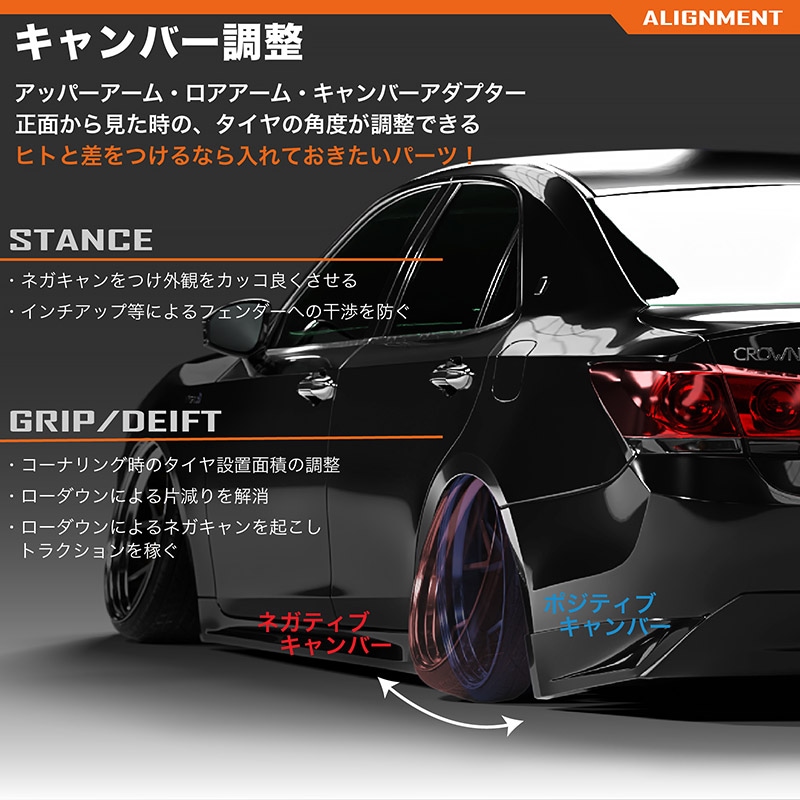 車検OK JZX100 調整式 リア アーム 3点セット ロアアーム テンション