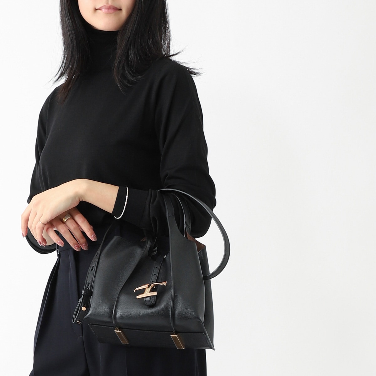 TODS トッズ ハンドバッグ 2WAY/ショルダーバッグ/MINI T TIMELESS T