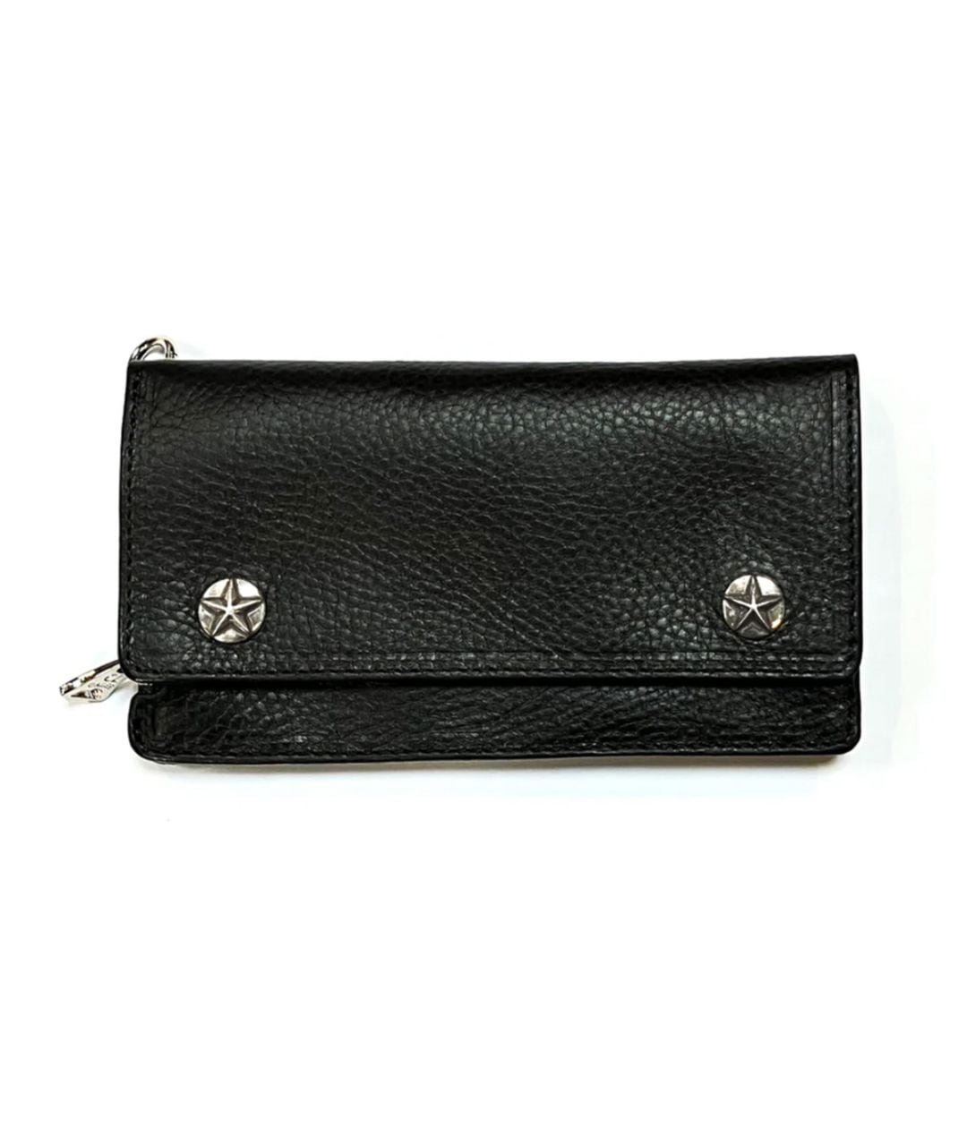 SILVER STAR CONCHO LEATHER LONG WALLET【BLACK】｜CALEE｜MELTING