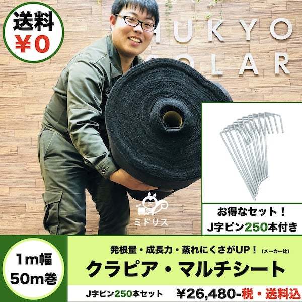 新品】本格ポリエステル不織布 防草シート(グリーン) 巾1m×30m 新品
