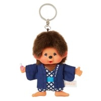 温泉モンチッチ 女の子 フラットキーチェーン|【ぬいぐるみのセキグチ