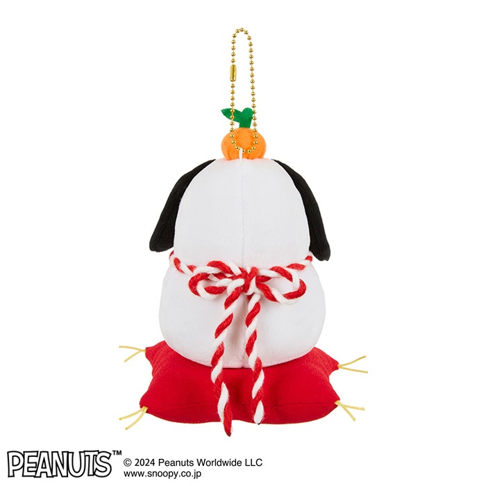 かがみもちスヌーピー キーチェーンマスコット|【ぬいぐるみのセキグチ