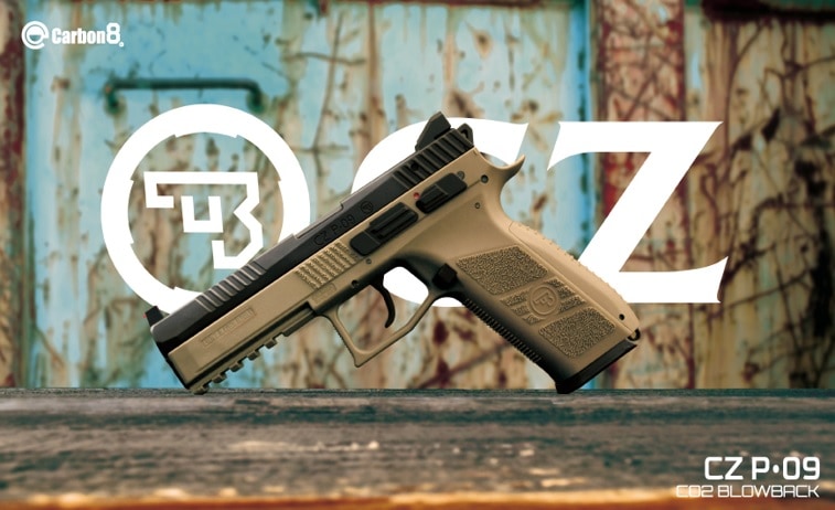 店内全品5％OFFクーポン】Carbon8 CO2ガスブローバック CZ P09 TAN