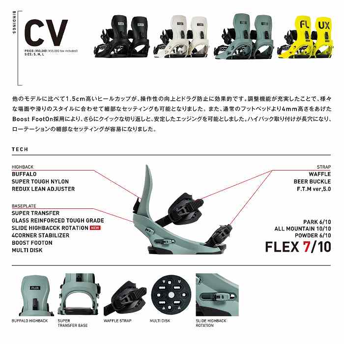 2026 FLUX フラックス CV シーブイ CEMENT 25-26 スノーボード