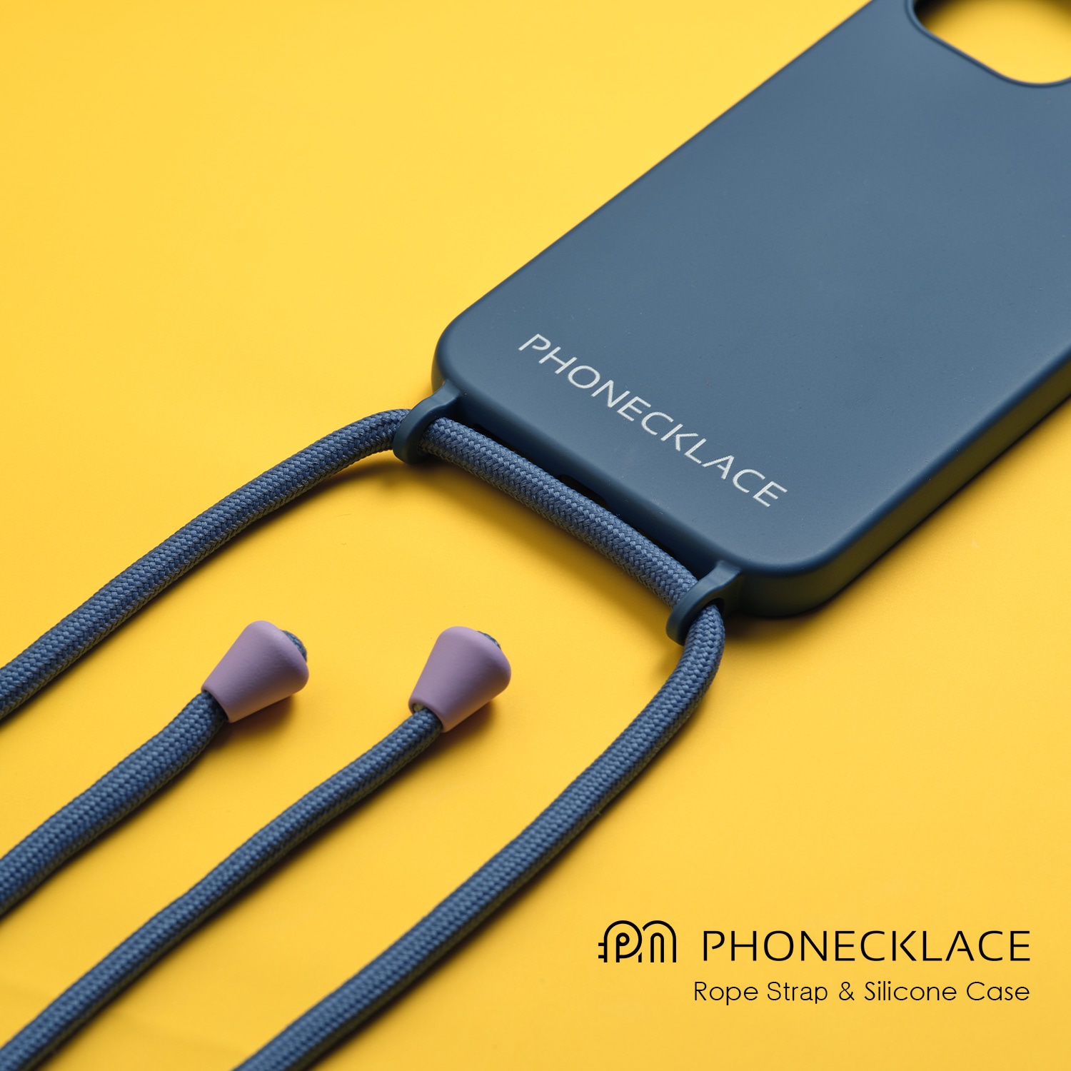 PHONECKLACE ロープ ネックストラップ付き シリコンケース ティール