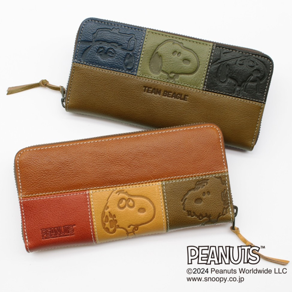 PEANUTS/SNOOPY】スヌーピー ラウンド長財布 【TEAM BEAGLE】［sp-73440］