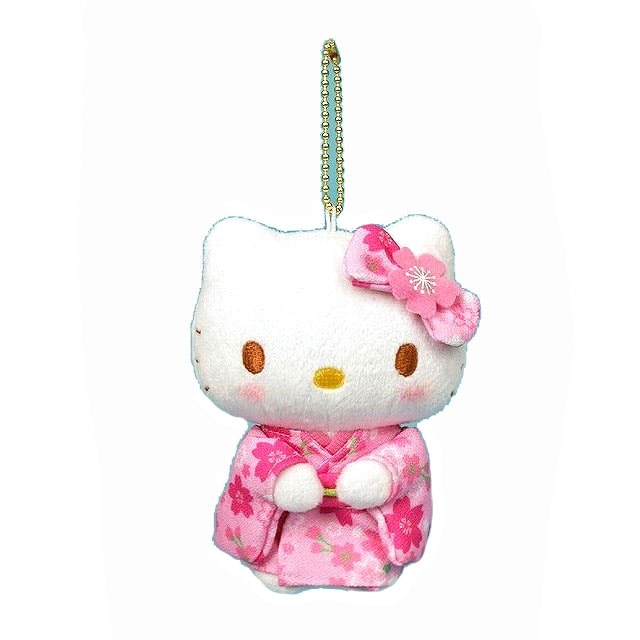 サンリオキャラクター ハローキティ 桜着物 マスコット