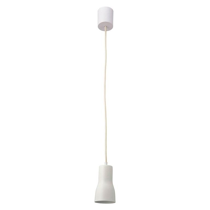 ペンダントライト 筒型セード ホワイト 電球別売｜LT-YSE26-W 06-4171