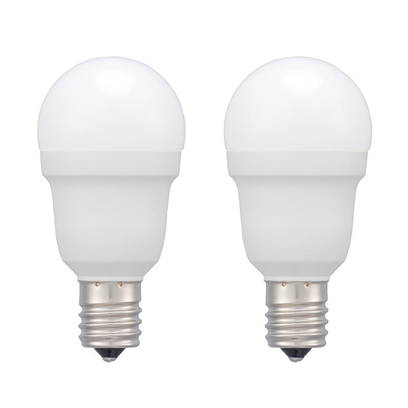 LED電球小形 E17 60形相当 昼白色 2個入｜LDA6N-G-E17 IS53 2P 06-5482