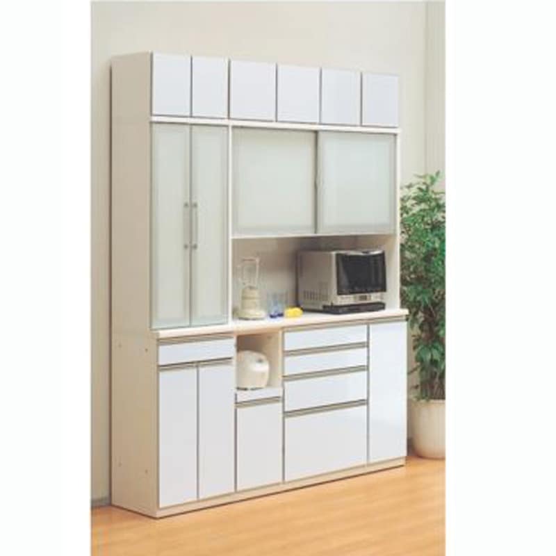 松田家具】 レンジボード エスプリ1600Hレンジﾞ | 食器棚,高さ195cm