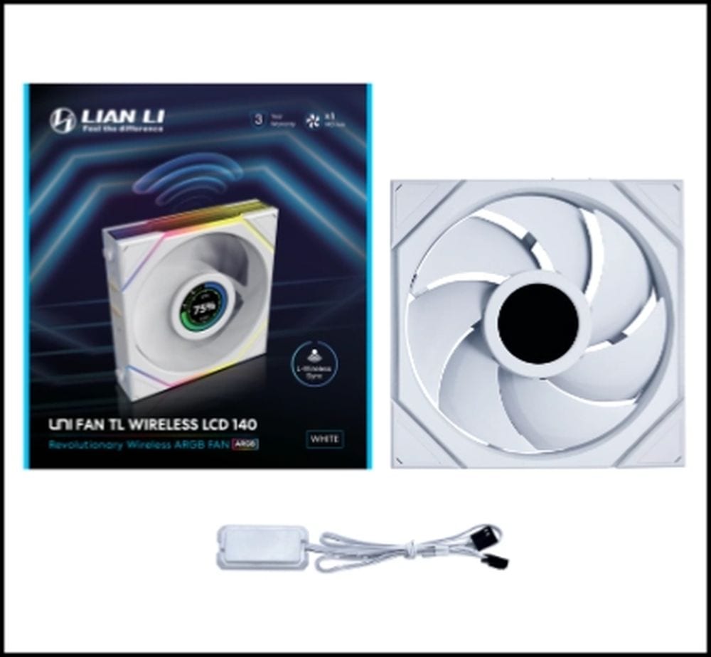 Lian Li UNI FAN TL WIRELESS LCD 140 WT Single Pack | PCパーツ