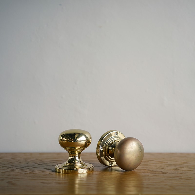 DOOR KNOB - POLISHED BRASS (SOLID) | Hardware＆Outdoor,Hardware