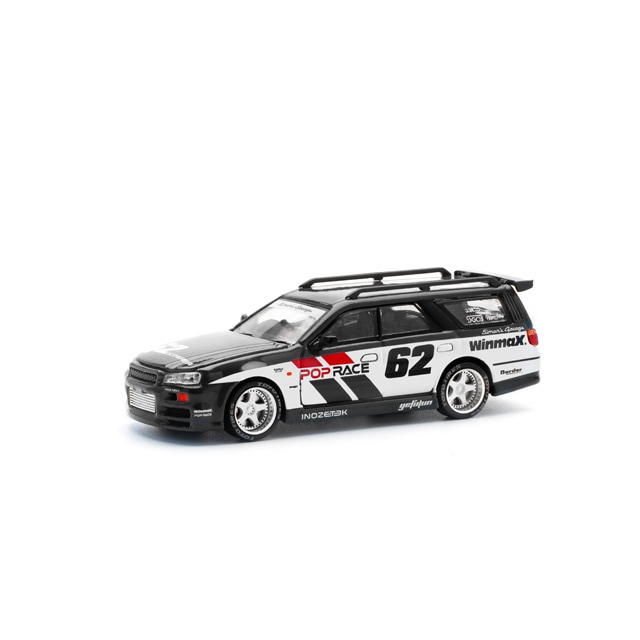 1/64 STAGEA SIM0N'S GARAGE #62 BLACK | Nissan | POP RACE WORLD