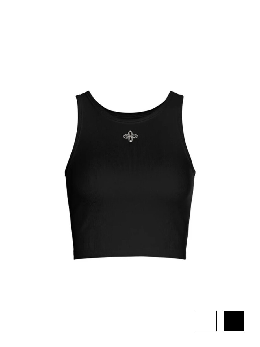SURGERY】metal clover logo crop sleeveless / 【サージェリー