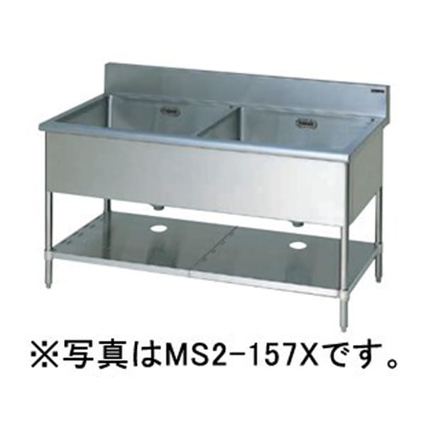 マルゼン 1槽水切付シンク(バックガードあり) 幅1000×奥行450×高さ800