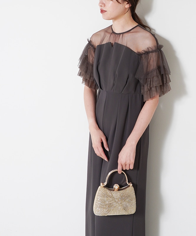 Frill laverd sleeve dress | DRESS,DRESS | ROOM903 online