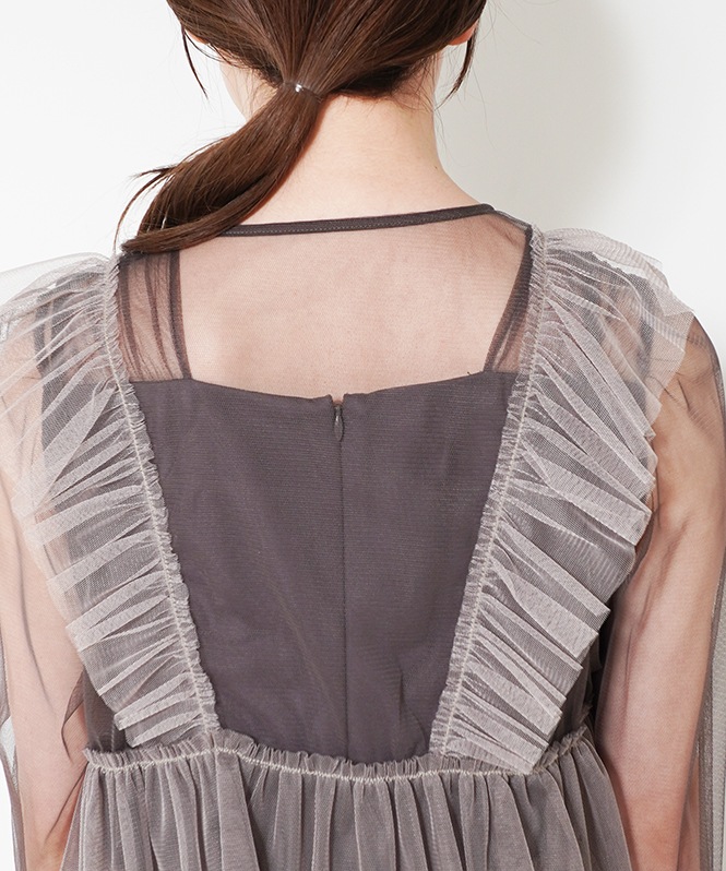 Frill vest pencil dress□ | DRESS,DRESS | ROOM903 online