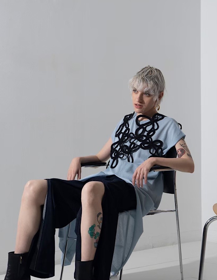 Flower Bond Yarn Harness / black | GOODS | RUMCHE OFFICIAL ONLINE