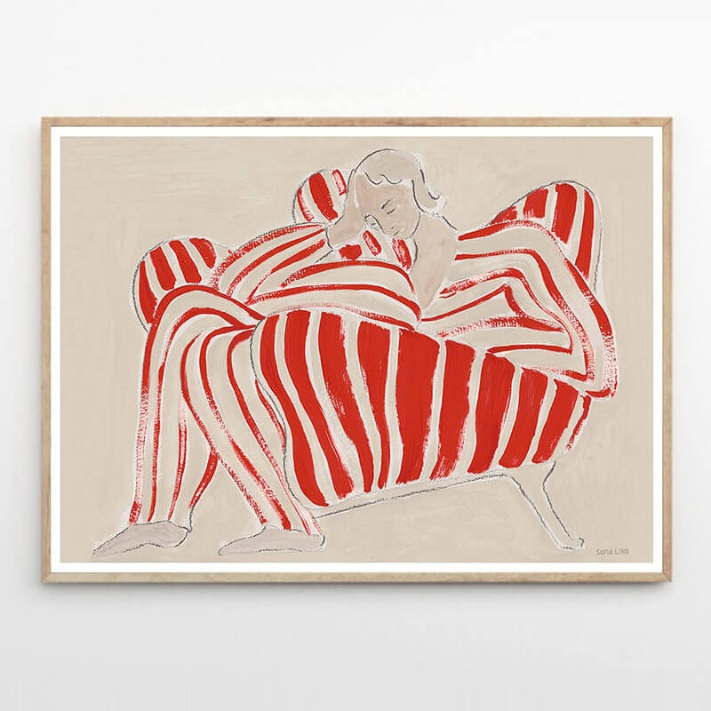 北欧モダン雑貨のオンライン通販｜nest のTHE POSTER CLUB 赤い椅子