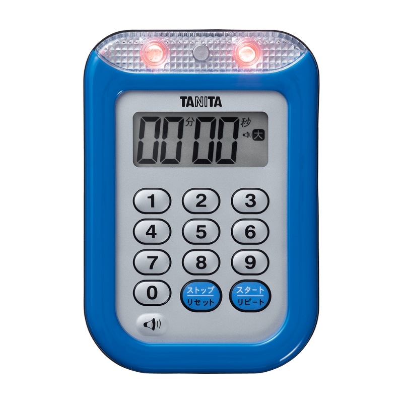 大音量タイマー100分計 TD-377 レッド/ブルー | 調理器具・キッチン