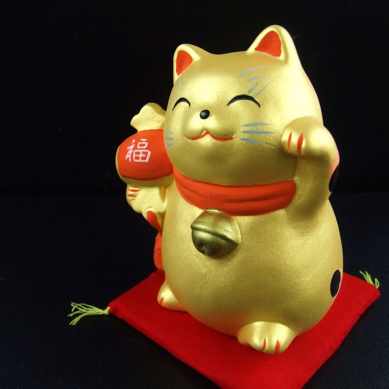 招き猫【福槌】 金運/置物/開運/風水｜白崎八幡宮