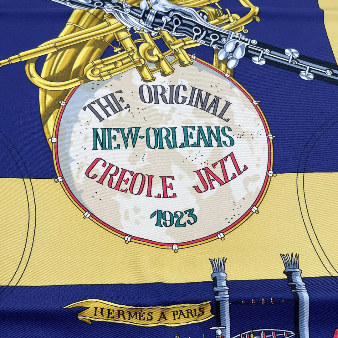 HERMES エルメス スカーフ カレ90 『NEW ORLEANS THE ORIGINAL CREOLE