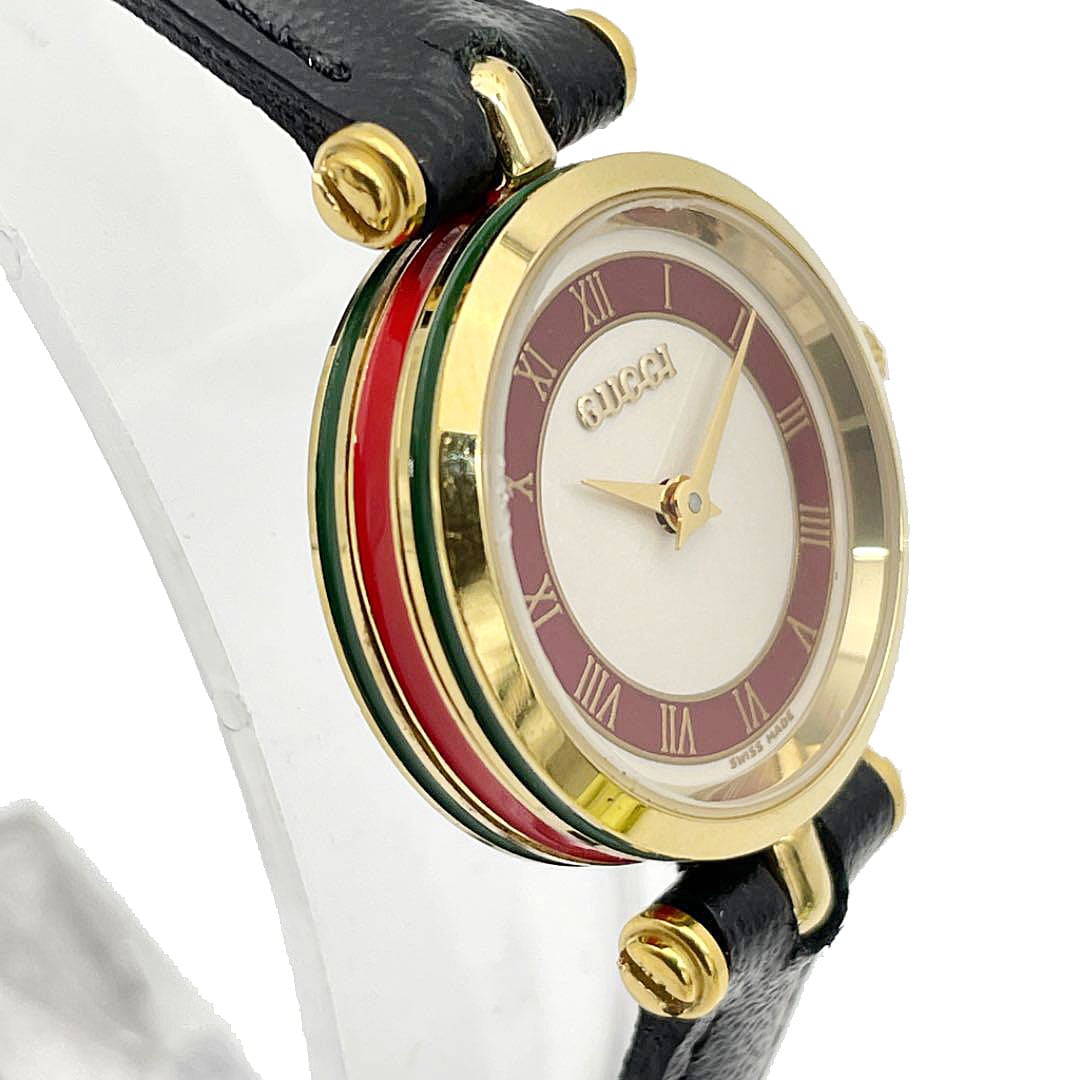 GUCCI グッチ レディース 腕時計 シェリーライン クオーツ リザード