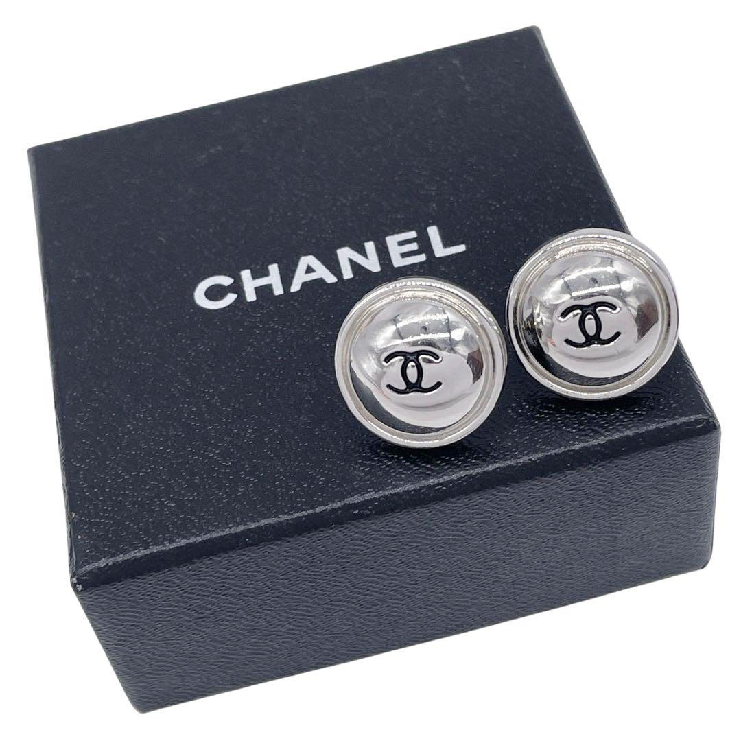 CHANEL シャネル ラウンドピアス ココマーク シルバー 99P