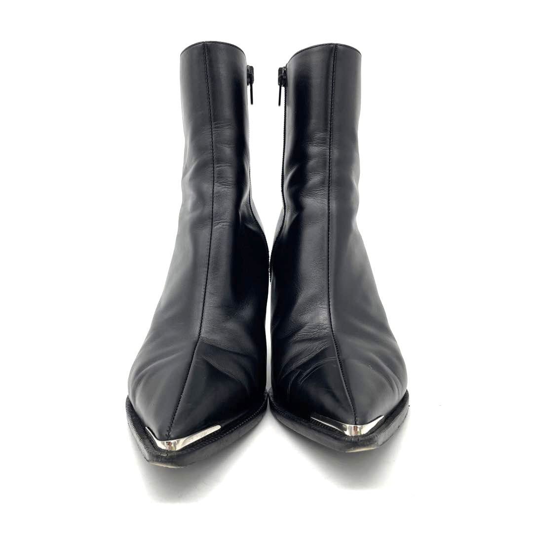 CELINE セリーヌ ショートブーツ メタルトゥ ベルヌイユ アンクル