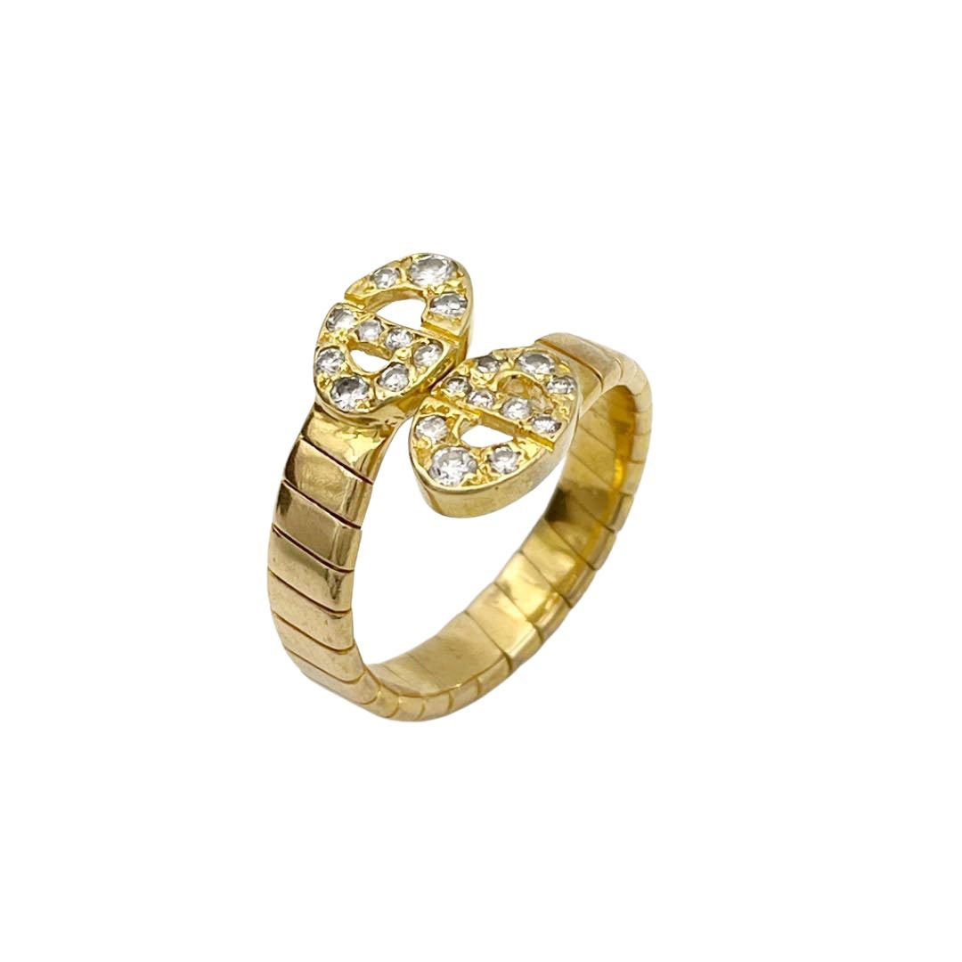 Christian Dior クリスチャンディオール スネークリング 指輪 D0.42ct