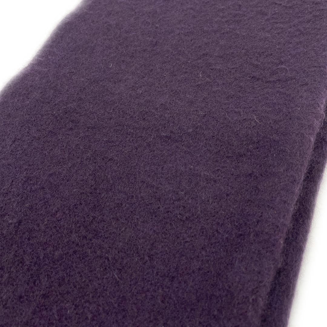 HERMES エルメス マフラー レクトヴェルソ ロゴ刺繍 カシミヤ100