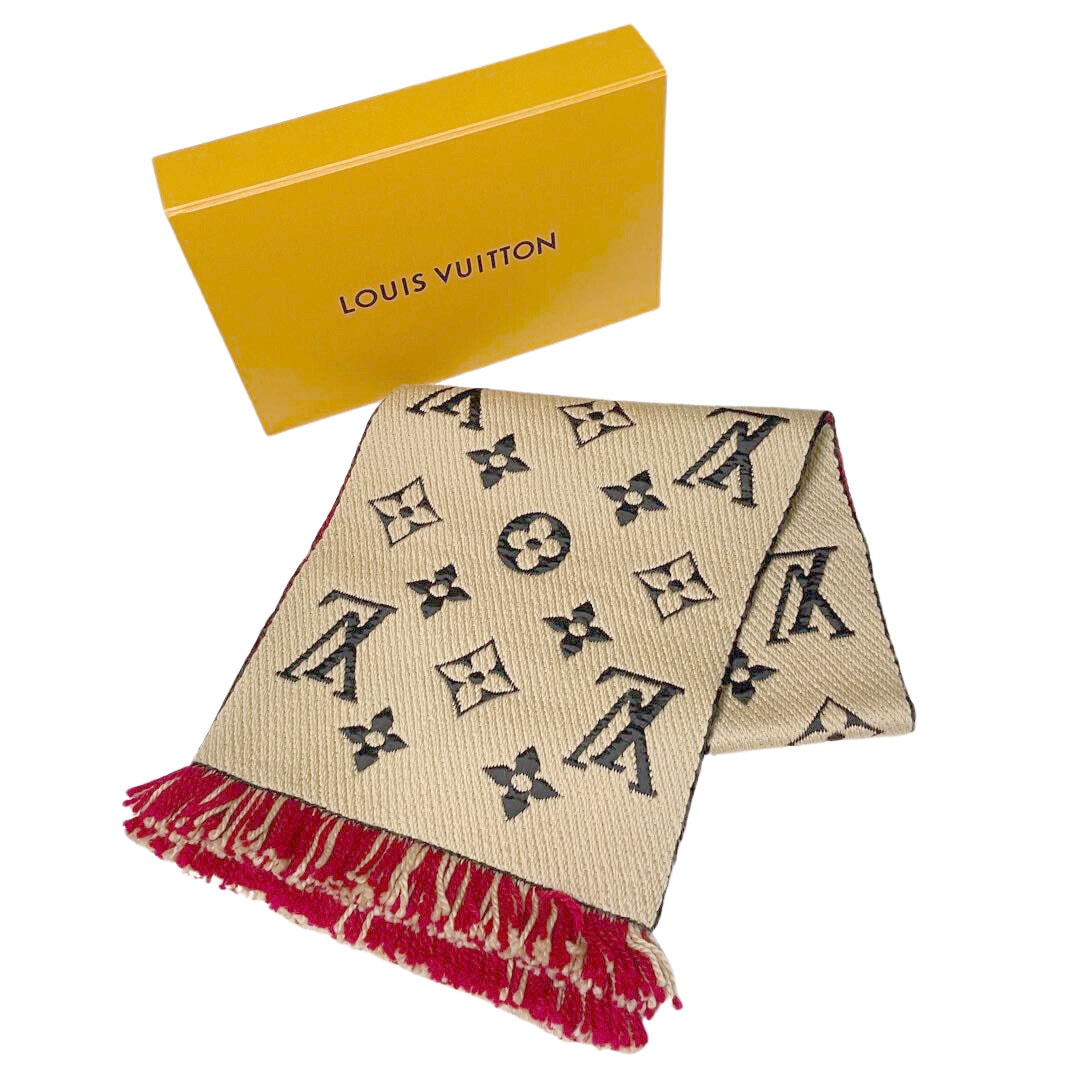 LOUIS VUITTON ルイヴィトン マフラー エシャルプ・ロゴマニア デュオ
