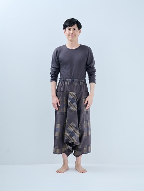 和木綿 モモンガパンツ（結/グレー）｜日本製 リラックスウェア 通販