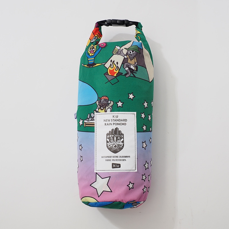 丘キャンパーズxkiu］夢の村レインポンチョ | ALL ITEMS,COLLABO ITEMS