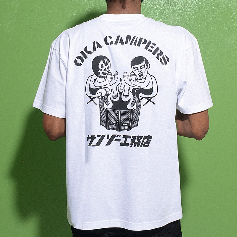 丘キャンパーズxサンゾー工務店］焚き火TEE | ALL ITEMS,COLLABO ITEMS