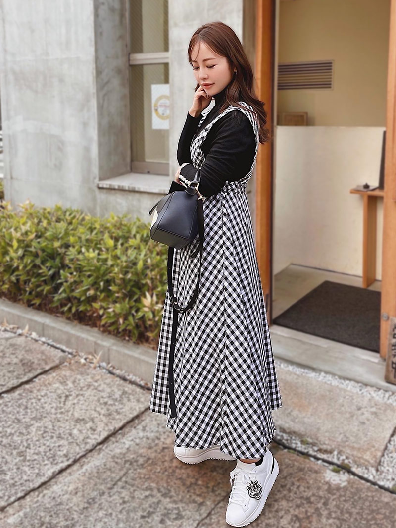 小柄名品 ギンガムチェックサロペット | サロペット・オールインワン