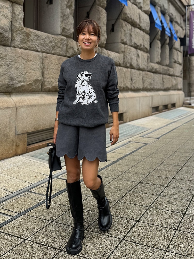 小柄Sサイズ女性のための スカラップショートパンツ | ボトムス | ST
