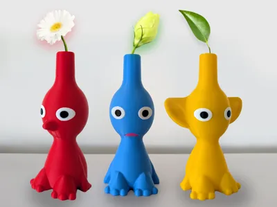 3Dプリント ピクミン花瓶 - 無料3Dモデル -MakerWorld