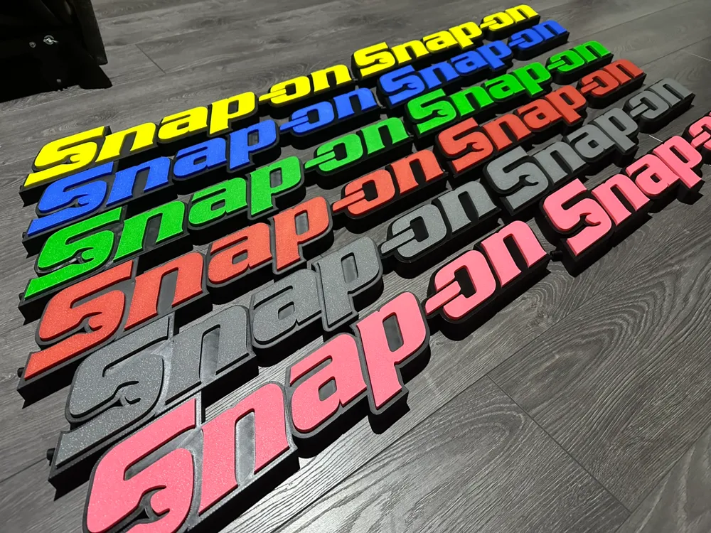 Snap-on LED sign - Free 3D Print Model - MakerWorld